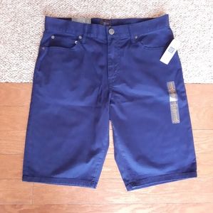 NWT Gap Blue Khaki Slim Stretch Shorts size 31